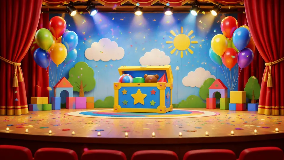Generic family show stage artwork