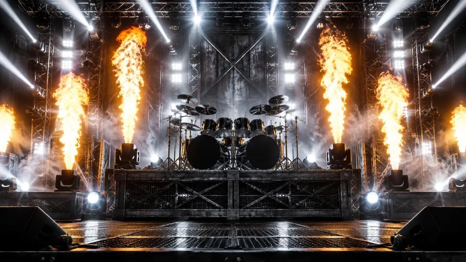 Generic rock stage artwork