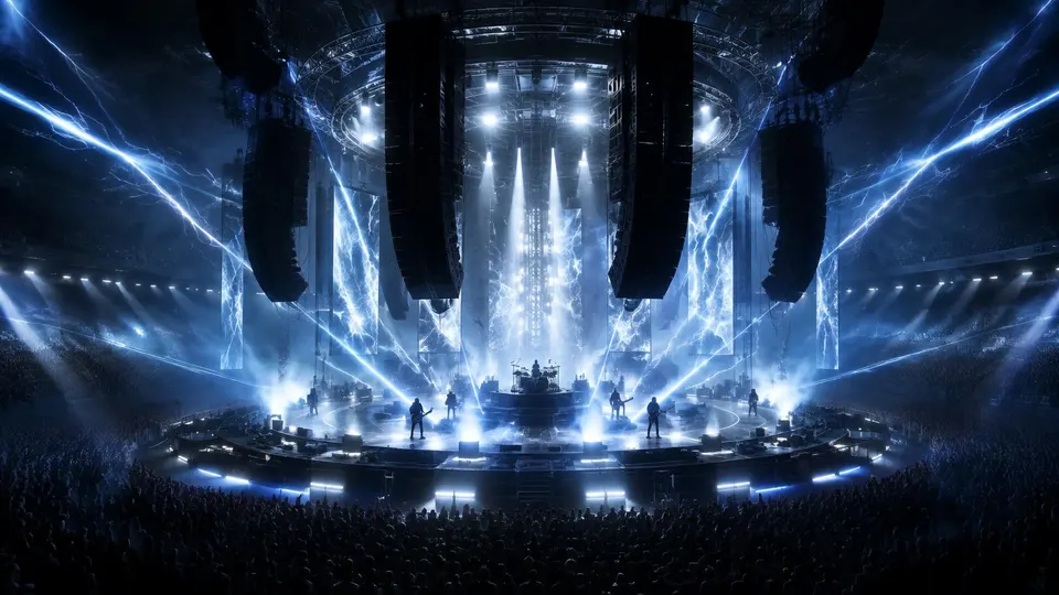 Original stage illustration for Metallica; no likeness, logos or tour art