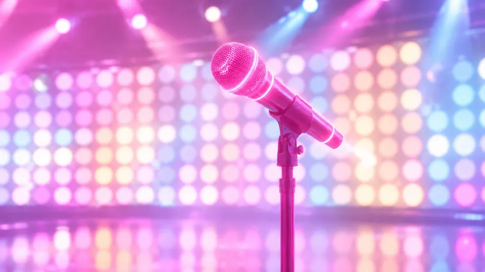 Generic pop concert stage artwork