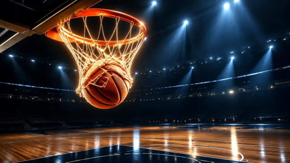 Generic basketball arena artwork