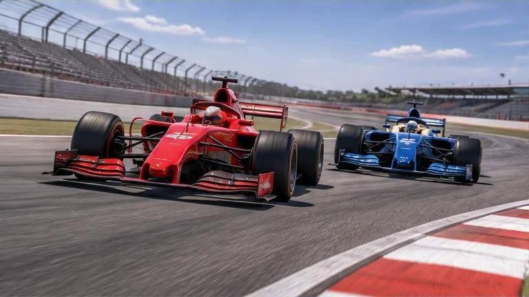 Generic motor racing circuit artwork