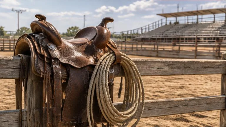 Generic rodeo arena artwork